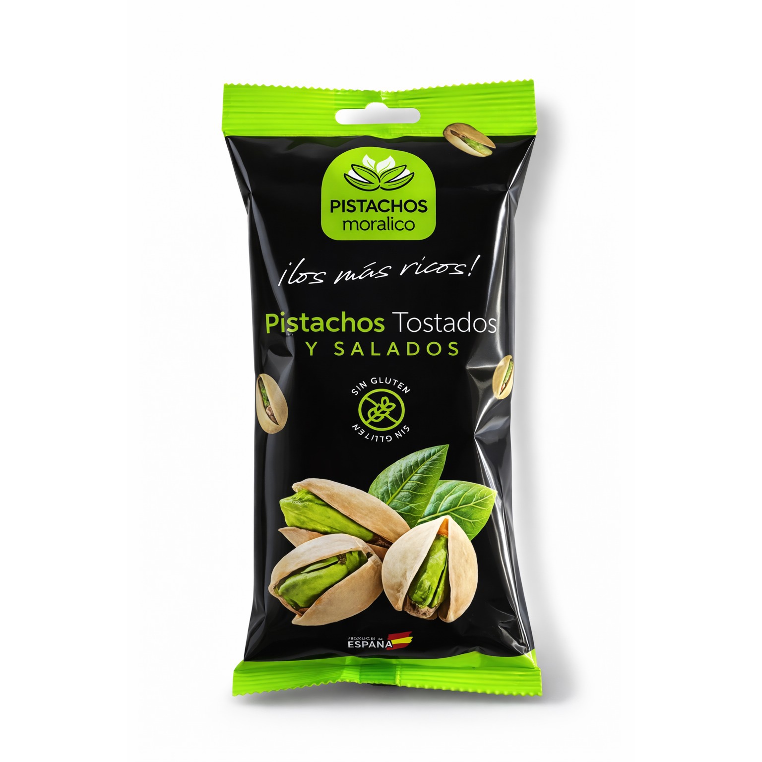 Bolsa de pistachos tostados y salados 200 g - Pistachos Moralico